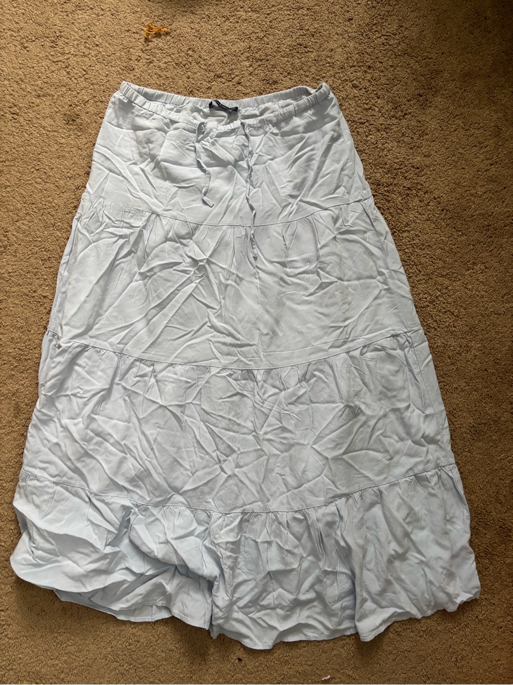 Brandy Melville Light Blue Tiered Maxi Skirt